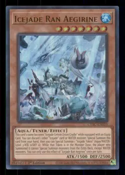 Yugioh Icejade Ran Aegirine #CYAC-EN010 Cyberstorm Access Ultra Rare NM - Image 1