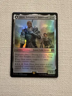 Dion, Bahamut's Dominant Foil R0016 Final Fantasy MTG NM - Image 1