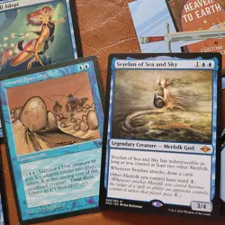 MAGIC COMMANDER DECK MTG FUN -Svyelun of Sea and Sky PURE BLUE MERFOLK God Tribe - Image 1