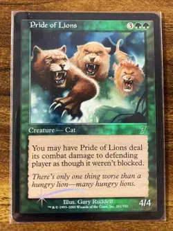 MTG✨PRIDE OF LIONS FOIL✨7th Edition MINT UNCOMMON Creature 2001 UNPLAYED - Image 1