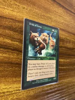 MTG✨PRIDE OF LIONS FOIL✨7th Edition MINT UNCOMMON Creature 2001 UNPLAYED - Image 3