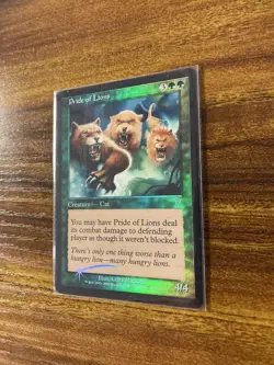 MTG✨PRIDE OF LIONS FOIL✨7th Edition MINT UNCOMMON Creature 2001 UNPLAYED - Image 4