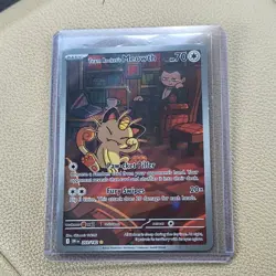 The Pokemon Company Team Rocket's Meowth 203/182 Destined Rivals 70 HP IR Holo - Image 1