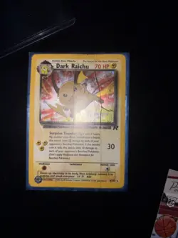 Pokemon Dark Raichu Holo TCG Card 83/82 Secret Rare - Image 1
