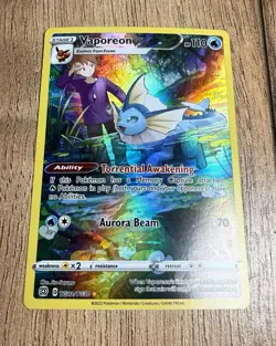 Vaporeon TG02/TG30 Pokemon Sword & Shield Brilliant Stars MINT PACK FRESH - Image 1