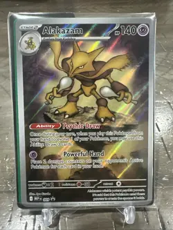 Sealed Alakazam 009 Pokemon Mega Evolutions - Black Star Promo Card Sealed - Image 1