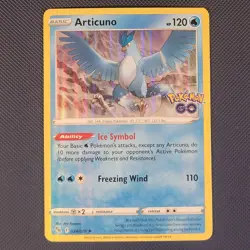 Articuno 024/078 - Pokemon GO - Rare Holo Pokemon Card - NM - Image 1