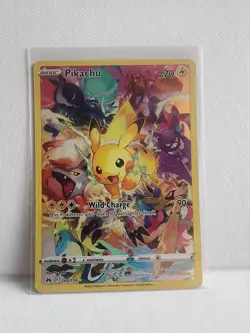 2023 POKEMON SWORD & SHIELD CROWN ZENITH 160/159 FULL ART PIKACHU NEAR Secret SP - Image 1