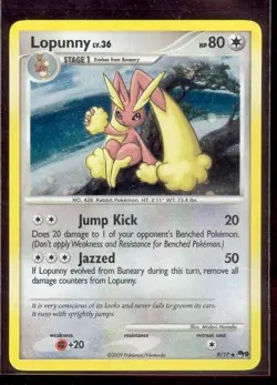 Pokemon LOPUNNY 9/17 Promo Card POP Series 9 - HOLO - NEAR MINT - Image 1