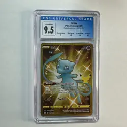 CGC BLUE 9.5/10 Gem Mint Mew 025/025 Celebrations Ultra Rare 2021 Pokemon Card - Image 1