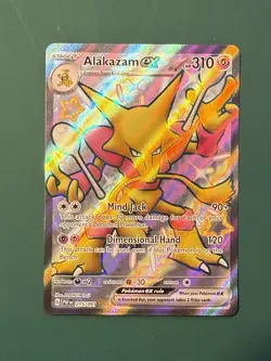 Alakazam EX 215/091 Pokemon Sv: Paldean Fates Shiny Ultra Rare VLP/NM - Image 1