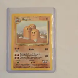 Pokemon Dugtrio Base Set 019/102 Rare Regular 70 HP Stage 1 English - Image 1