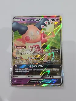 Pokemon TCG Sun & Moon Team Up Mr. Mime GX 67/181 Ultra Rare Holo MP - Image 1