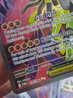 Pokemon TCG Mega Zygarde Ex 104/088 Perfect Order Full Art - Image 3