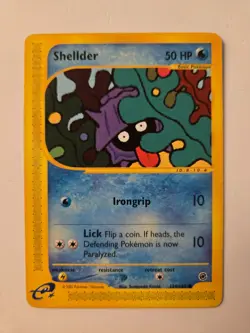 Pokemon Shellder 129/165 Expedition Base Set Regular - Image 1