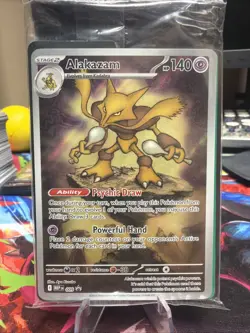 Pokemon TCG ‘Alakazam #009 Promo’ Mega Evolution - Sealed - No Stamp - Image 1