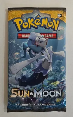✨ Pokemon Sun & Moon Booster Pack Lot (2 Packs) – Factory Sealed ✨ - Image 3
