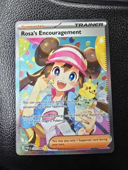 Pokemon Rosa's Encouragement 123/088 Special Illustration Rare Near Mint - Image 1