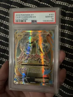Pokemon 2016 M Charizard EX 101/108 Full Art Evolutions GEM MINT PSA 10 - Image 3