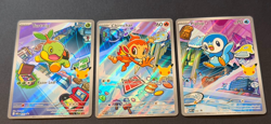 Pokemon TCG First Partner Promo Trio Turtwig Chimchar Piplup 040 041 042 NM - Image 1