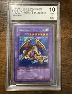 💎 Yugioh Thousand Dragon - MRD-143 - Unlimited - Secret Rare - BCCG 10 Mint - Image 1