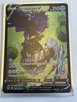 Pokemon Corviknight V TG18/TG30 Silver Tempest TG Holo Rare NM - Image 1