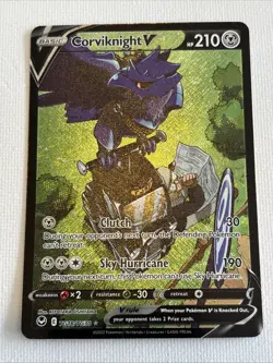 Pokemon Corviknight V TG18/TG30 Silver Tempest TG Holo Rare NM - Image 3