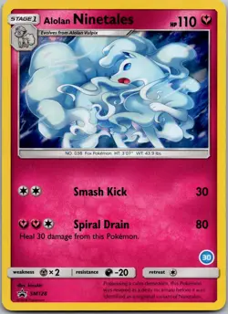 POKEMON ALOLAN NINETALES - SM128 PROMO SUN & MOON PROMO NM/M - Image 1