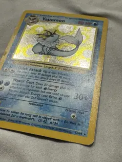 Wizards of the Coast Vaporeon 12/64 Jungle 1999 80 HP Holo Rare Pokemon - Image 5