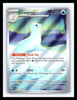 💥 Pokemon Dewgong Me02: Phantasmal Flames Illustration Rare Holo 097/094 - Image 1