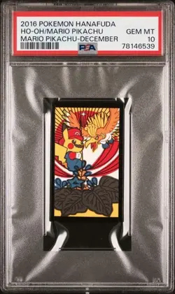 2016 POKEMON HANAFUDA MARIO PIKACHU HO-OH/MARIO PIKACHU MARIO PIKACHU-DECEMBER - Image 1