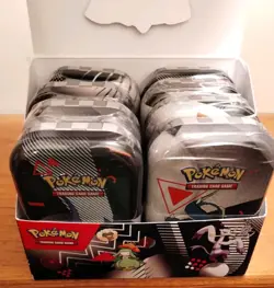 Pokemon Unova Black Bolt & White Flare Mini Tin Display 8x Sealed Tins tcg sns - Image 5