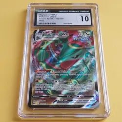 Pokemon Rayquaza VMAX 102/159 Crown Zenith Ultra Rare Holo CGC 10 2023 - Image 2