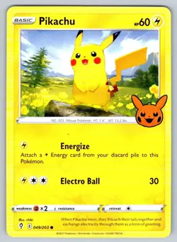 2022 Trick or Trade Pikachu1 Common #49 - Image 1