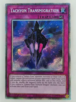 Yu Gi Oh - RA04-EN220 Tachyon Transmigration - Platinum Secret Rare - Image 1