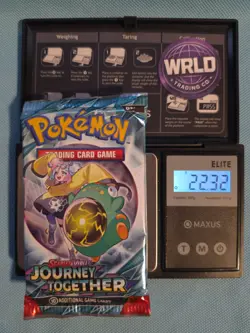 Heavy 22.32g Pokemon TCG Journey Together Booster Pack Factory Sealed - Image 1