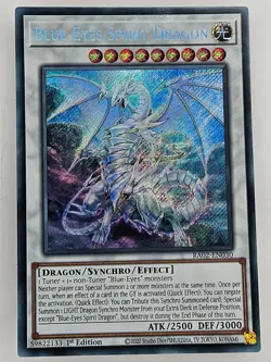 Yu Gi Oh - RA02-EN030 Blue-Eyes Spirit Dragon - Secret Rare - Image 1