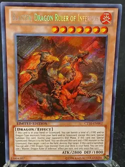 Yu-Gi-Oh! Blaster, Dragon Ruler of Infernos CT10-EN002 ScR MP - Image 1