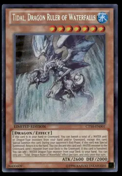Tidal, Dragon Ruler of Waterfalls 2013 Collectors Tins CT10-EN001 Yugioh LP - Image 1