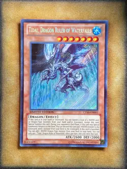 Yugioh Tidal, Dragon Ruler of Waterfalls CT10-EN001 Secret Rare LP - Image 1