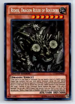 Redox, Dragon Ruler of Boulders Secret Rare 2013 Collectors Tins CT10-EN003 LP - Image 1