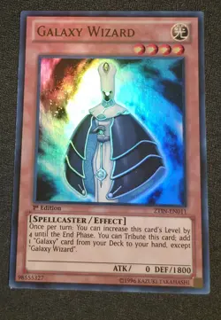 Yu-Gi-Oh! TCG Galaxy Wizard ZTIN-EN011 Ultra Rare 1st Ed NM - Image 1