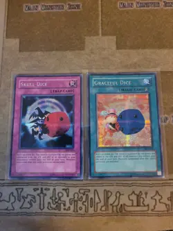 YUGIOH GRACEFUL DICE + SKULL DICE EDS SECRET UNLIMITED ED LP - Image 1