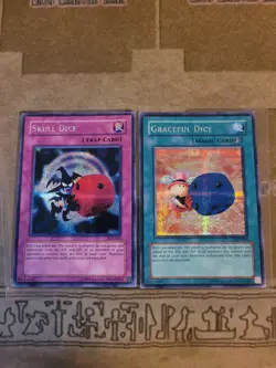 YUGIOH GRACEFUL DICE + SKULL DICE EDS SECRET UNLIMITED ED LP - Image 2