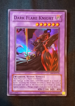 Yu-Gi-Oh - Dark Flare Knight - DR1-EN179 - Super Rare - NM - Image 1