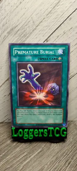 Yu-Gi-Oh! Premature Burial / RP02-EN012 UNLIMITED NM REPRINT - Image 1