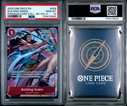 One Piece Building Snake OP09-008 Premium CC: Best Selection Vol. 4 PSA 10 - Image 3
