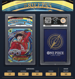ACE 10 Monkey D Luffy -ONE PIECE Day 24 Promo - OP07-109 - Perfect Subgrades - Image 3