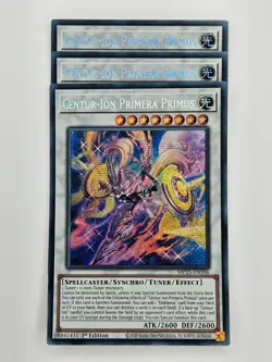 Yu Gi Oh - 3x MP25-EN106 Centur-Ion Primera Primus - Prismatic Secret Rare - Image 1