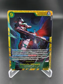 Dracule Mihawk OP14-119 Secret Rare The Azure Sea's Seven One Piece NM - Image 1